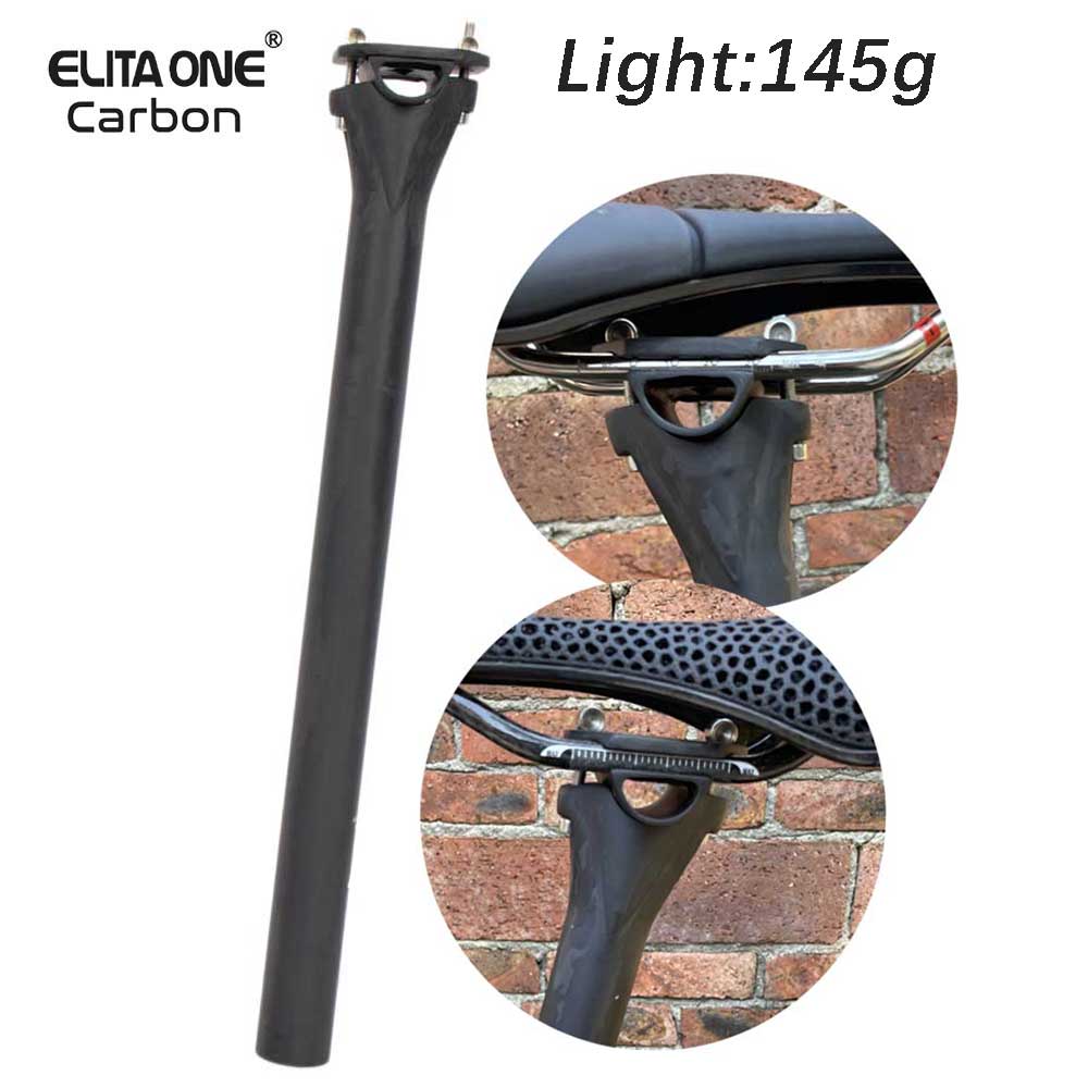 Carbon Fiber Saddle - Elitaone MTB/Racefiets Zadelpen Carbon 27.2/30.9/31.6mm MTB/Racefiets