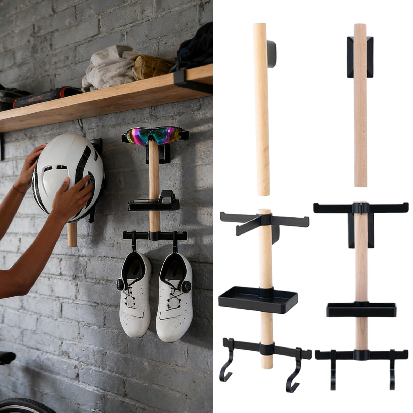 Cycling Gear Wall Hanger - Wandmontage houder voor fietsuitrusting, helm/bril/schoen display