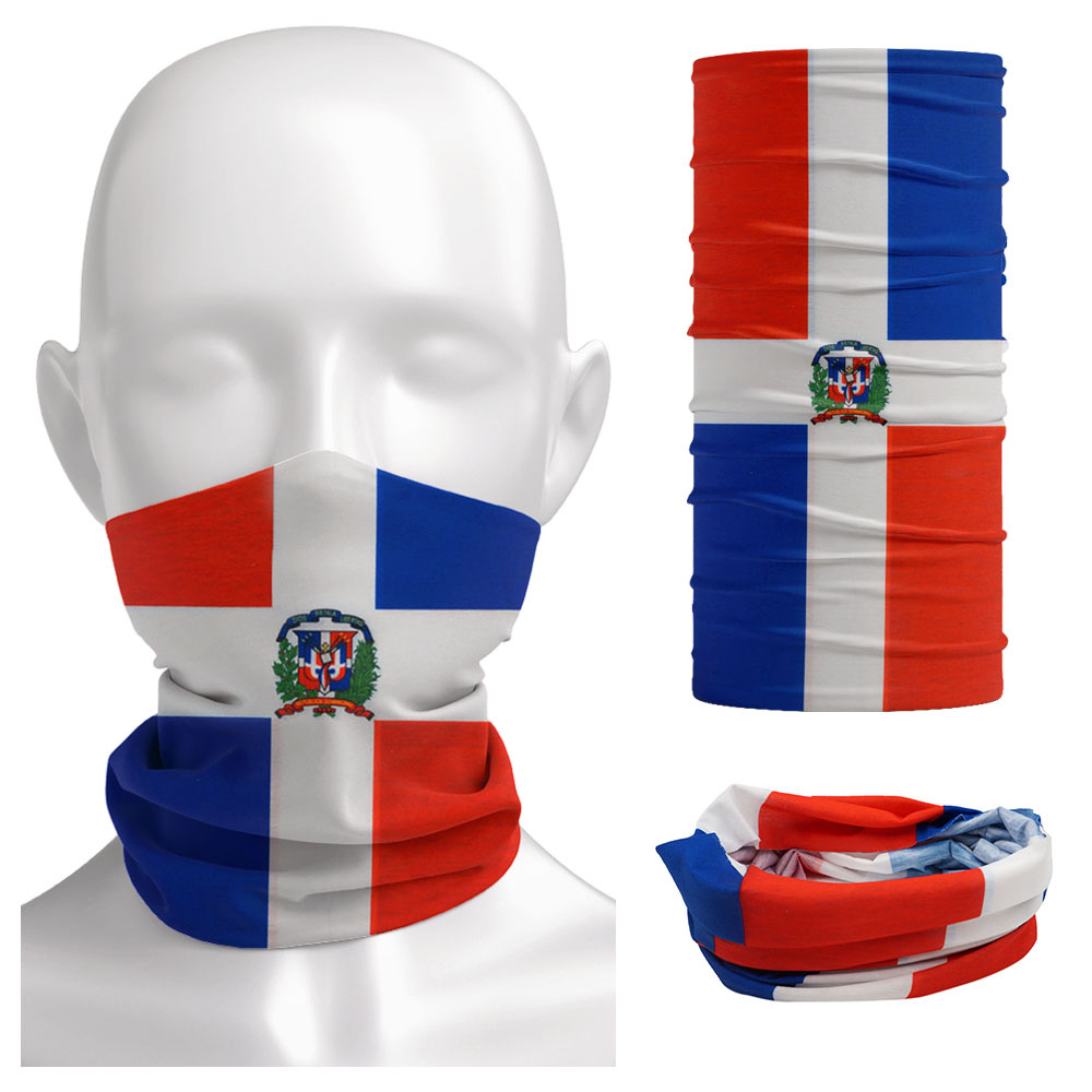 Cycling Gear Man - Dominica Nationale Vlag Bandana Naadloze Zomer