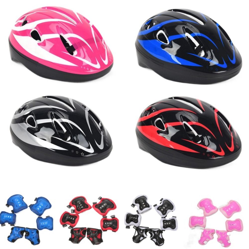 Cycling Gear Kids - Kinder Helm Knie Elleboog Pads Pols