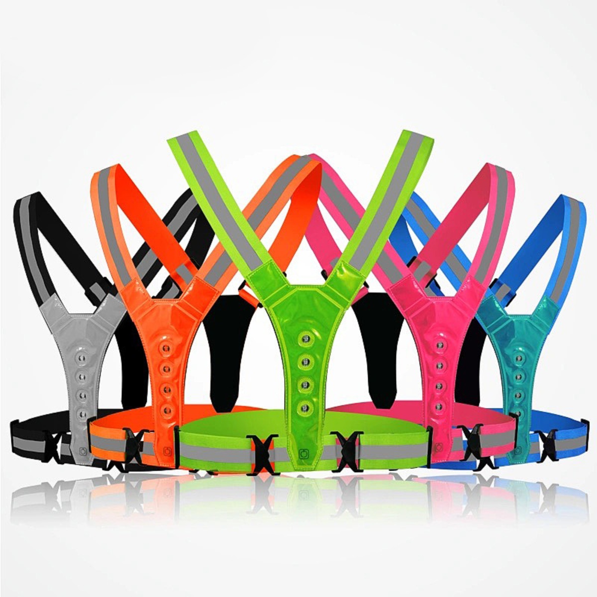 Cycling Gear For Winter - Verstelbaar LED-hardloop- en fietsveiligheidsvest voor heren