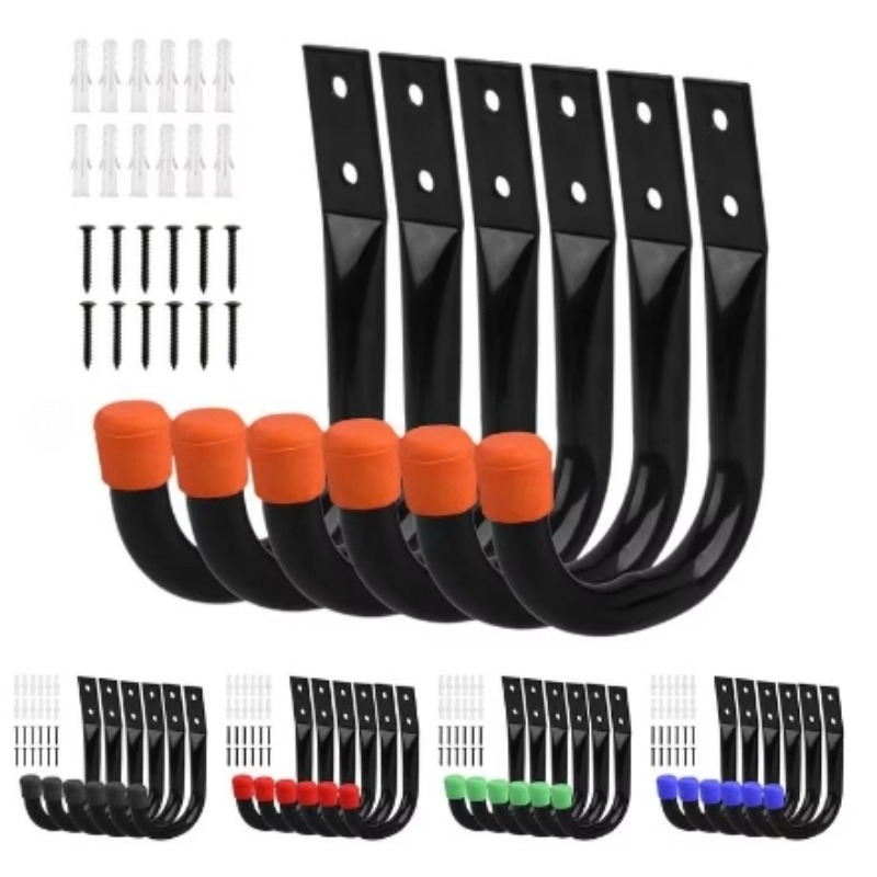 Cycling Gear Wall Hanger - 6 stks/set Fiets Muurbevestiging Haken Fiets