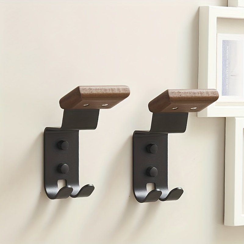 Cycling Gear Wall Hanger - Motorhelmhouder Massief hout Sterk stalen ontwerp