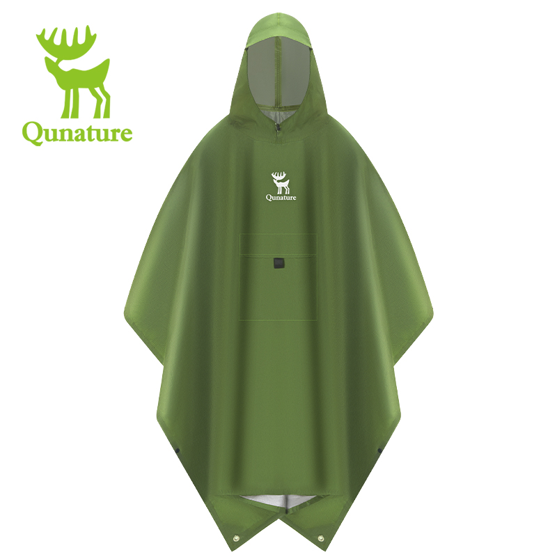 Cycling Gear Rain - Qunature 3-in-1 waterdichte regenjas Multifunctionele hemelgordijnvloermat