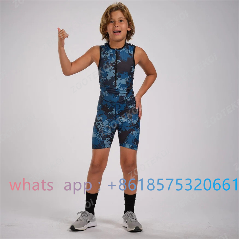 Cycling Gear Kids - Zootekoi Jongens Meisjes Universele Triathlon Mouwloze