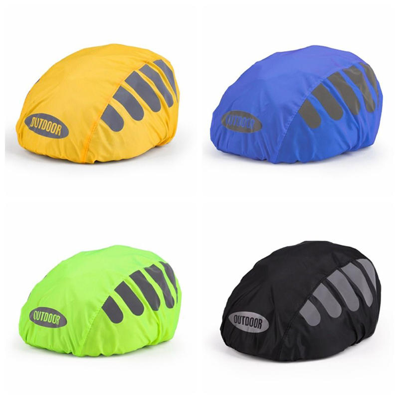 Cycling Gear Rain - 1 stuks fietshelm regenhoes met reflecterende