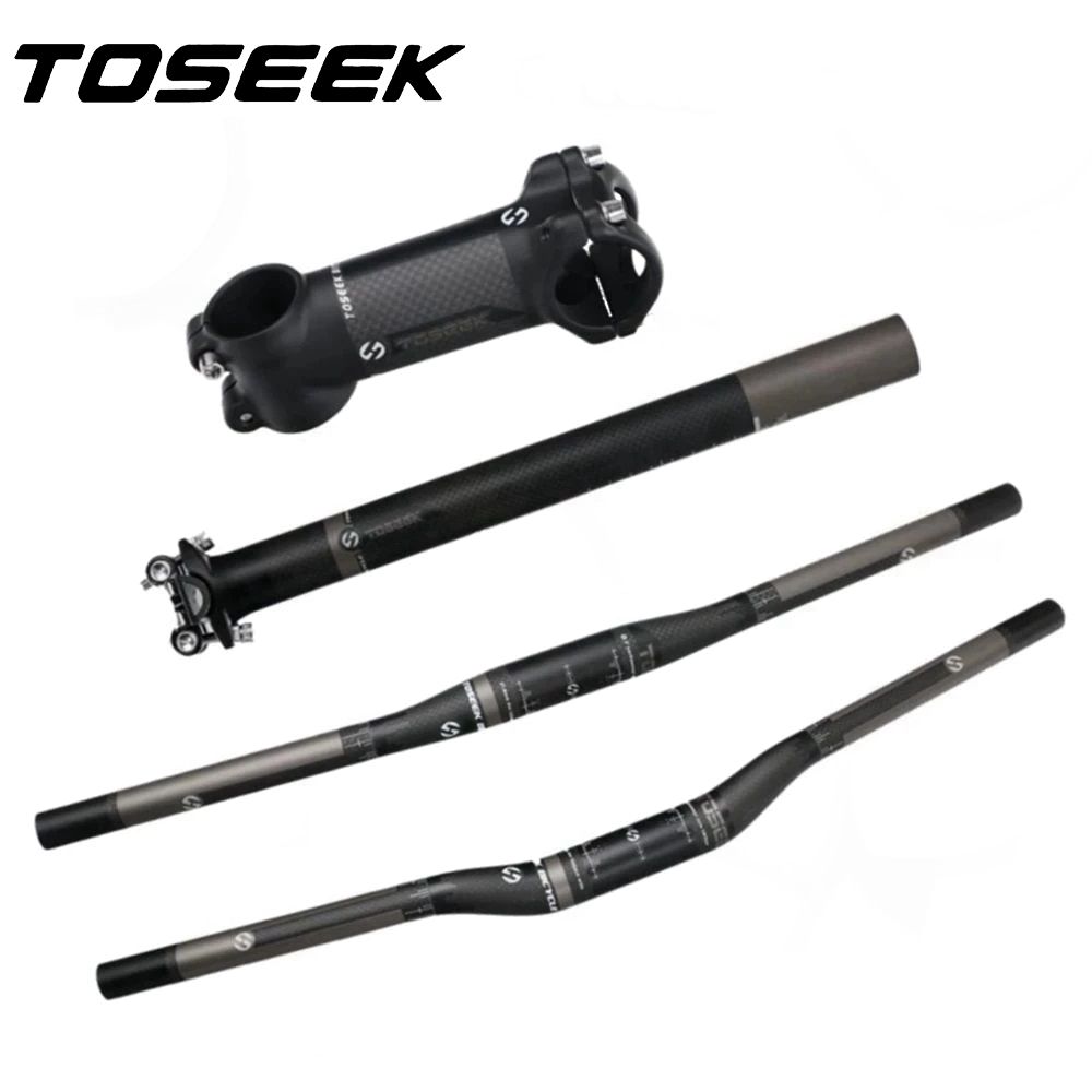 Carbon Fiber Saddle - TOSEEK Matte 3K Carbon Fiber Stuur