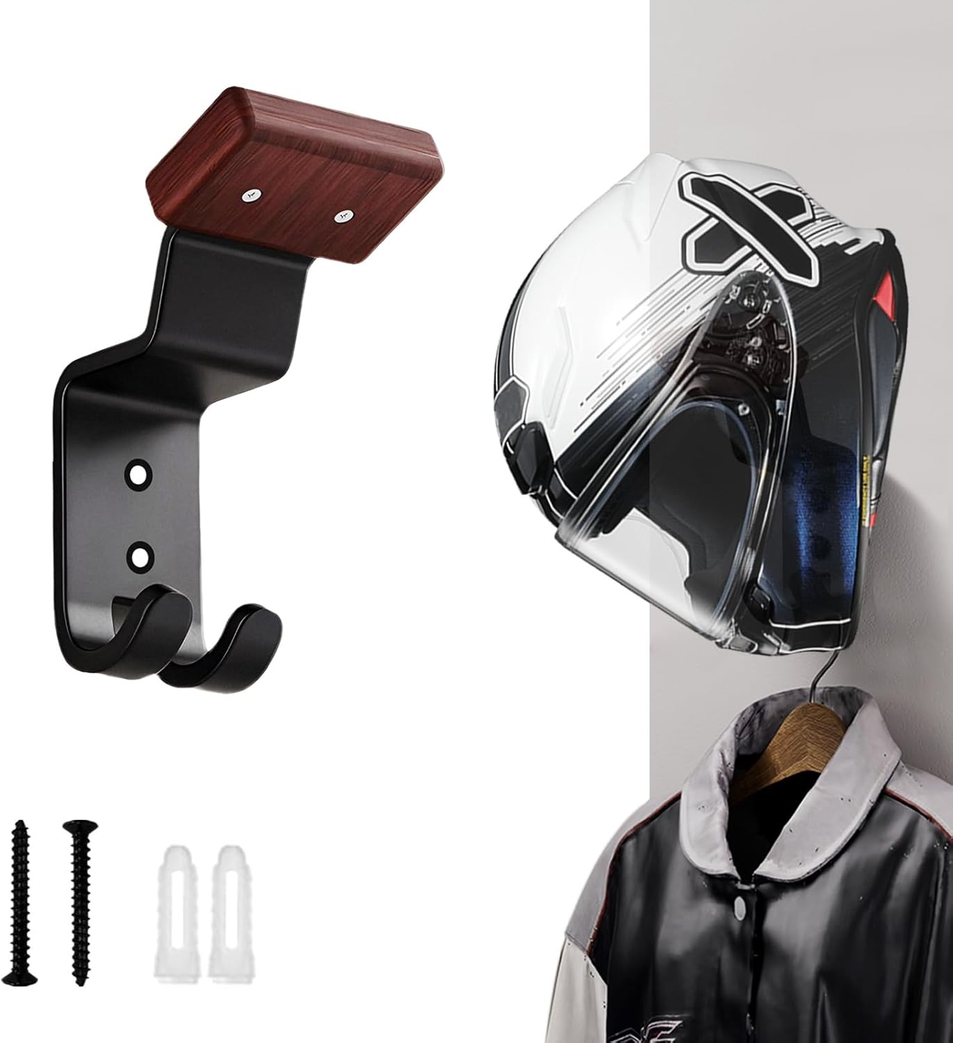 Cycling Gear Wall Hanger - Wandbevestiging voor motorhelm, stevige helmhouder met