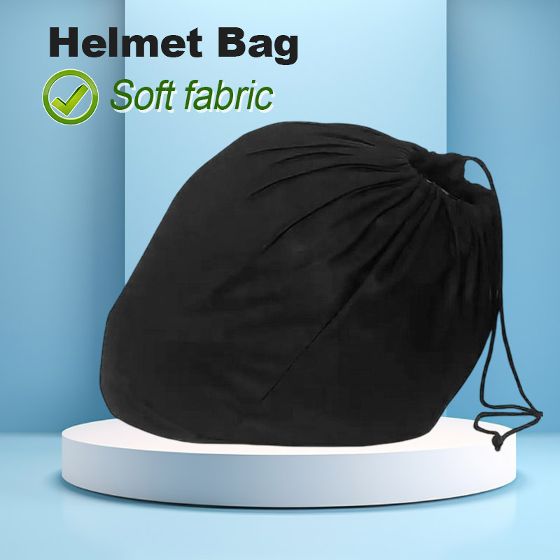 Bicycle Helmet - Zachte helmtas Pluche zak met trekkoord