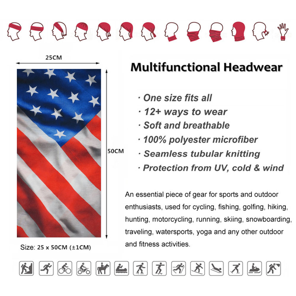 Usa Vlag Patroon Zon Bescherme - Cycling Gear Man recensie en prijs