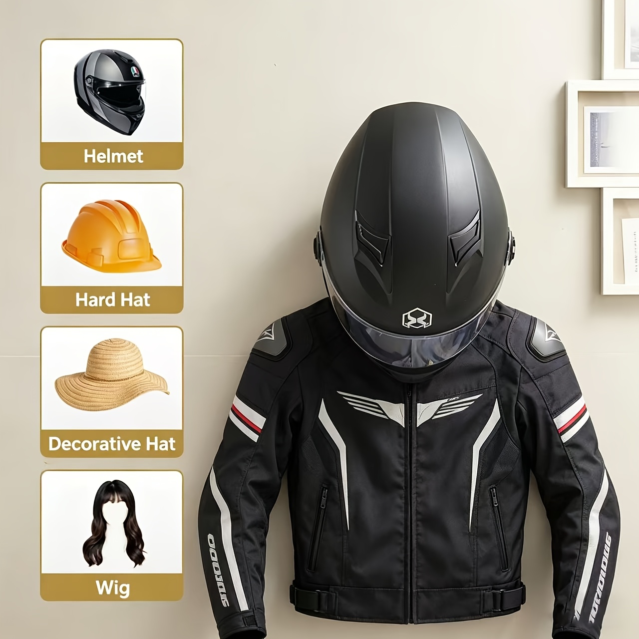 Motorhelmhouder Massief hout S - Cycling Gear Wall Hanger recensie en prijs
