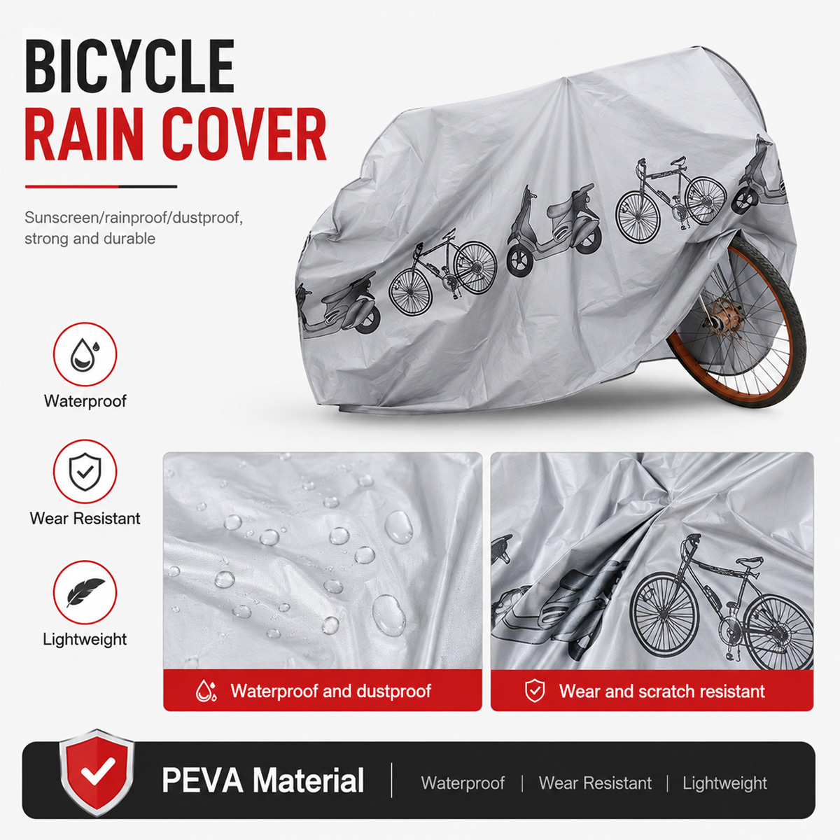 PINMOAP Universele fietsregenh - Cycling Gear Rain recensie en prijs