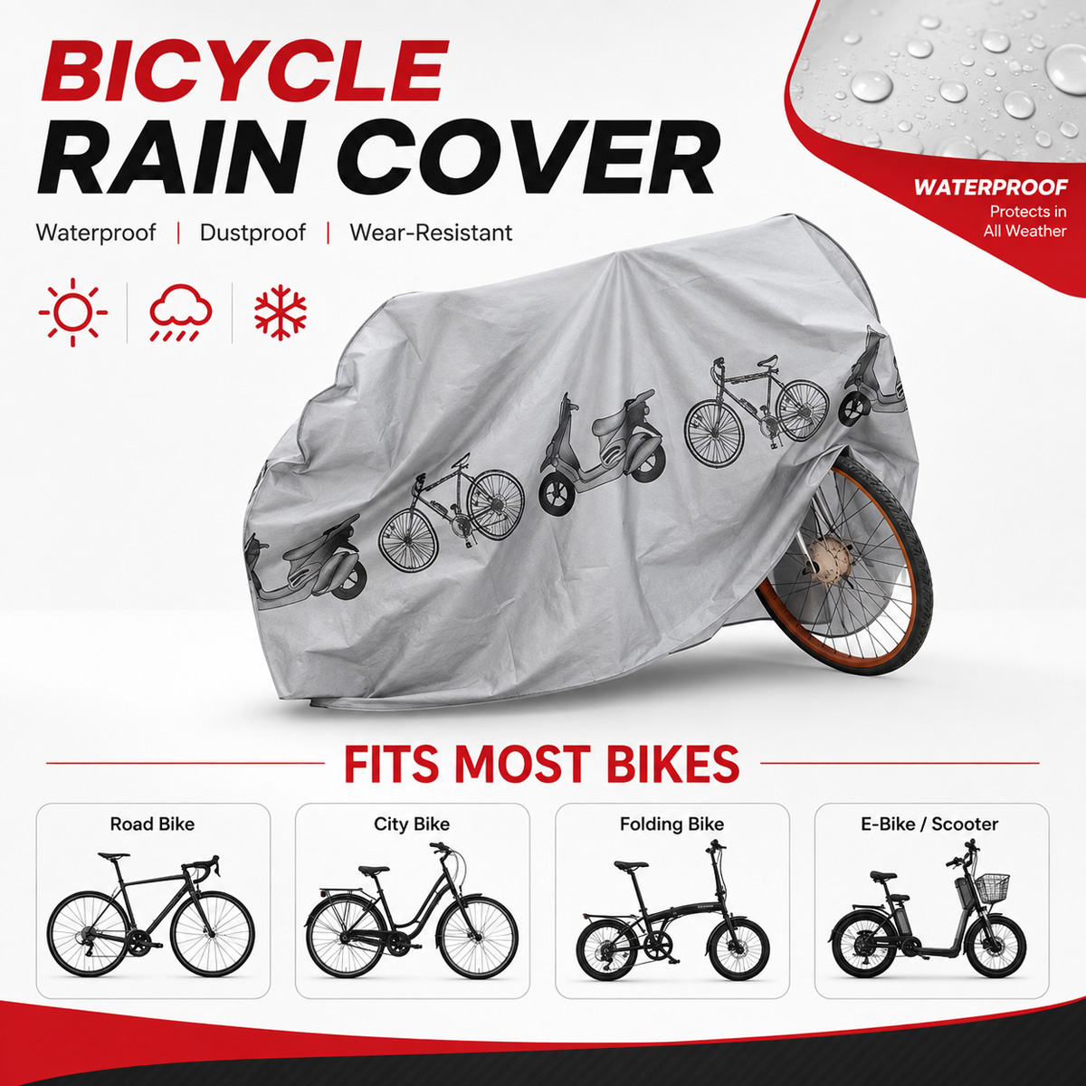 PINMOAP Universele fietsregenh - Cycling Gear Rain recensie en prijs