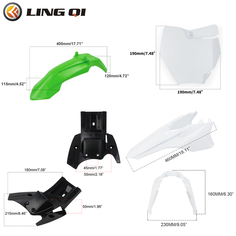 Lingqi Racing Kt50 Motorfiets  - Bike Fender Set recensie en prijs