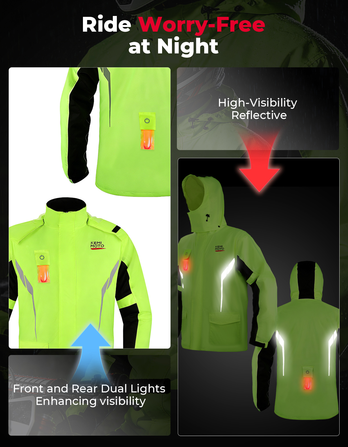 KEMIMOTO Unisex waterdichte re - Cycling Gear Rain recensie en prijs