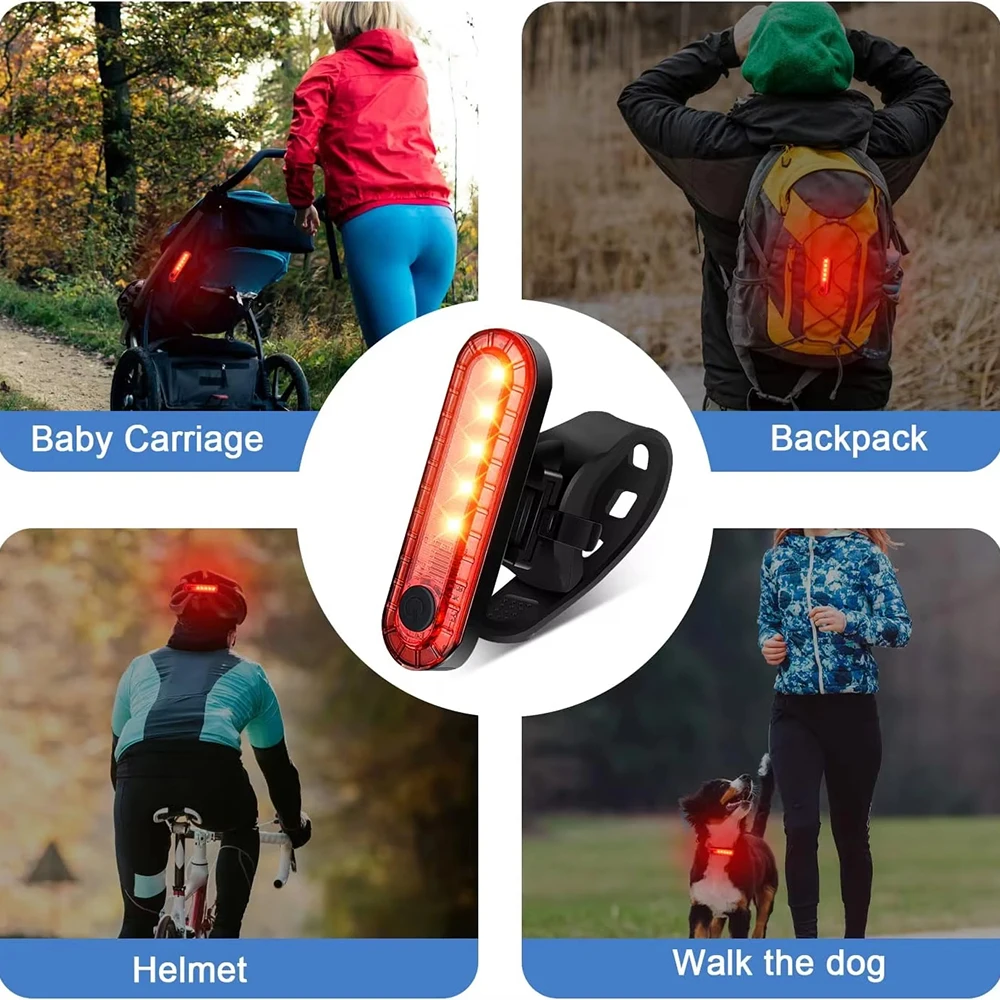 Fietsachterlicht USB Oplaadbaa - Bicycle Helmet recensie en prijs